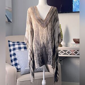 TAJ by Sabrina Crippa Beige and Brown Tunic
